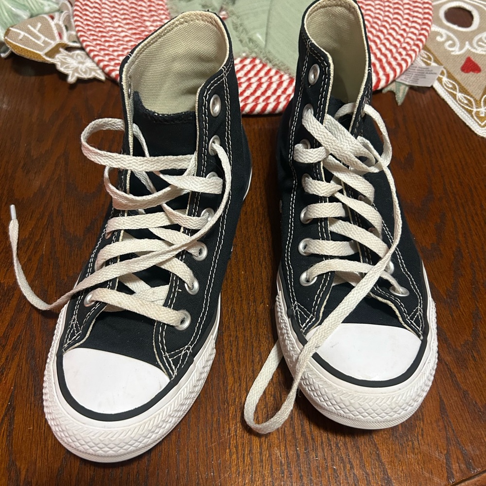 Converse Kids Black and White High-Top Sneakers